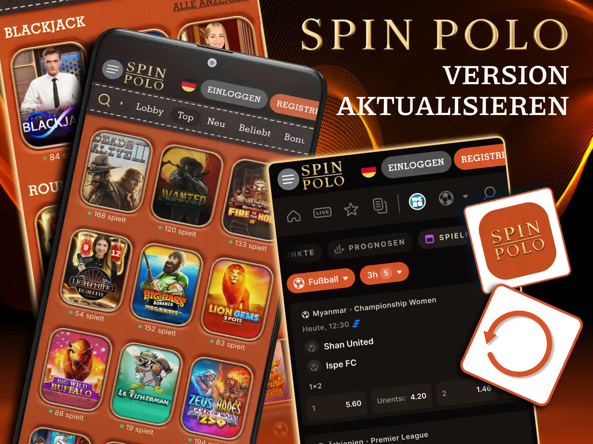 Neueste Version der Spinpolo App bringt Sicherheit und Verbesserungen.