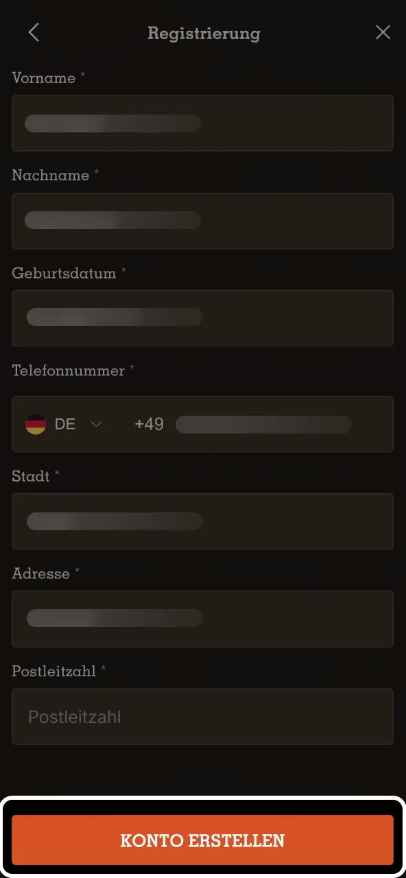 Sie haben die Spinpolo Anmeldung abgeschlossen und können starten.