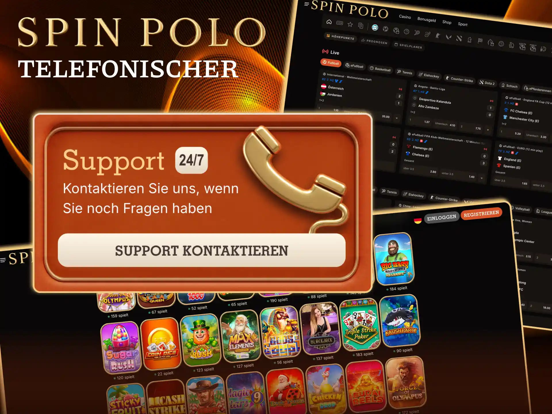 Spinpolo Hotline nutzen für persönliche Klärung komplexer Kontoprobleme.