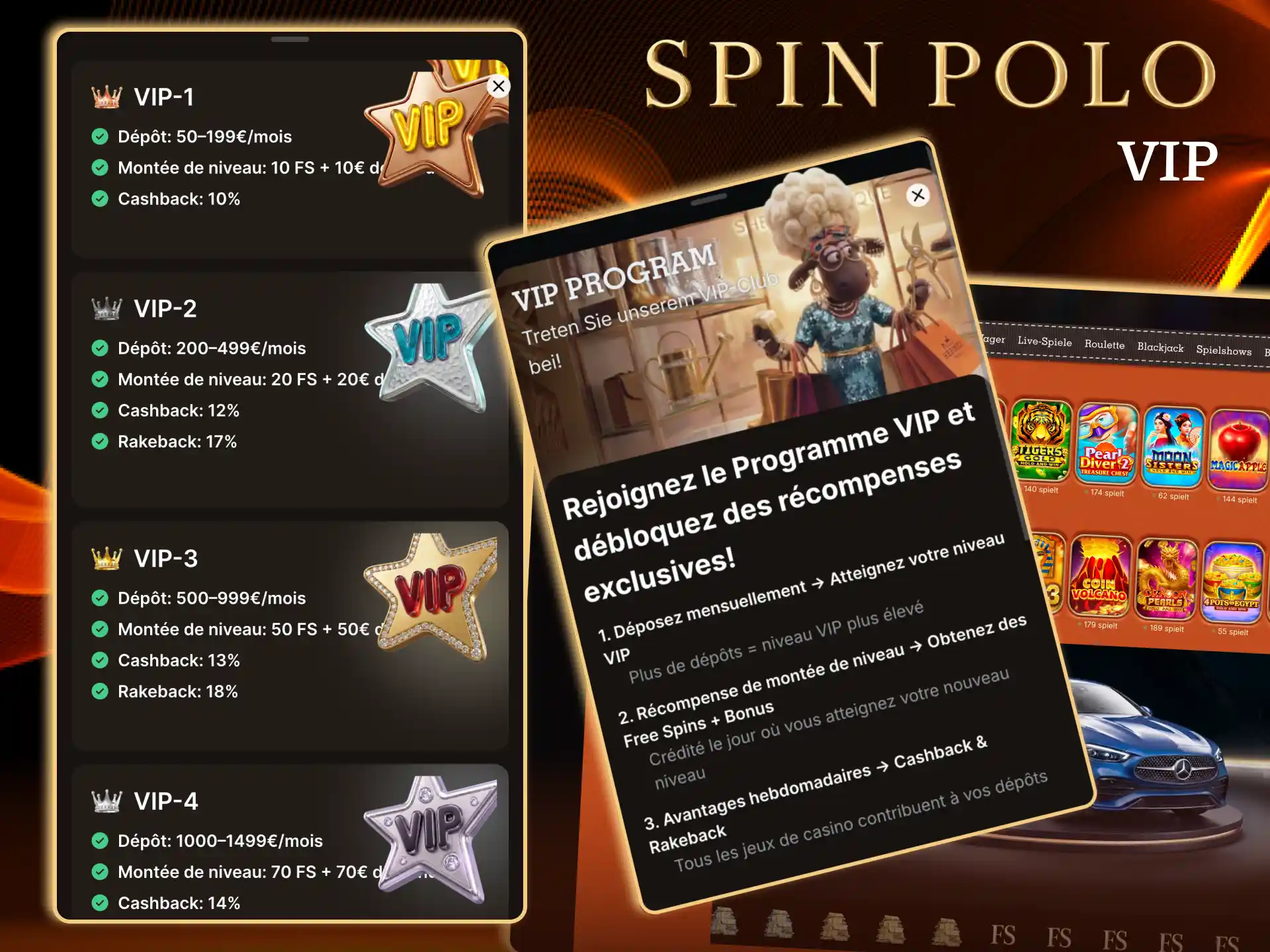 VIP Support bei Spinpolo mit bevorzugter Behandlung und exklusiven Informationen.