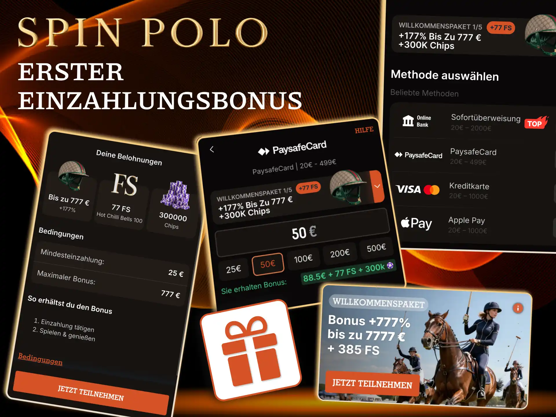 Spinpolo Startangebot, für neue Spieler mit Bonus und Freispielen.