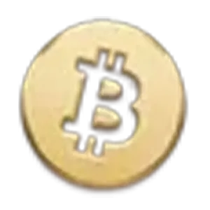 Bitcoin logo.