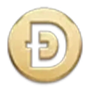 Dogecoin logo.